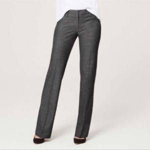 🆕🍸Ann Taylor LOFT ‘Marisa’ Boot Cut Trouser Herringbone Grey 12 Petite New NWT